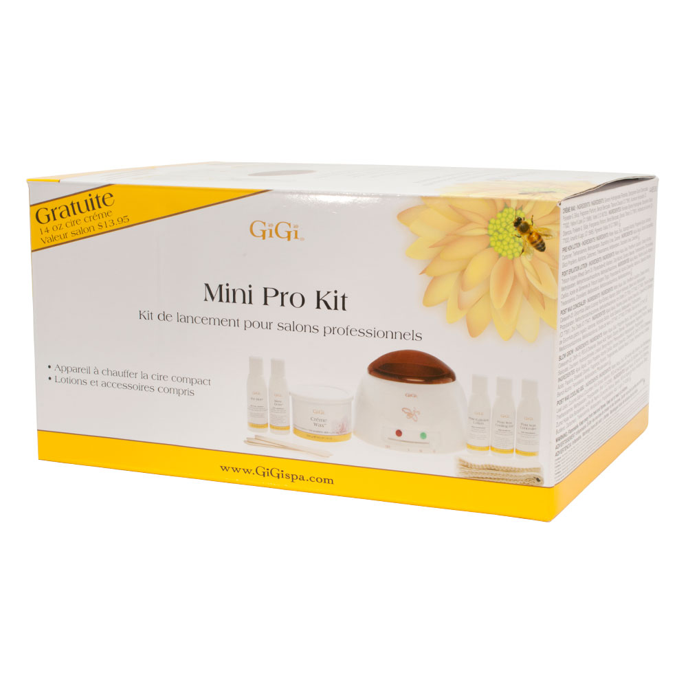 GiGi Mini Professional Salon Starter Waxing Kit Hot Wax Warmer Body
