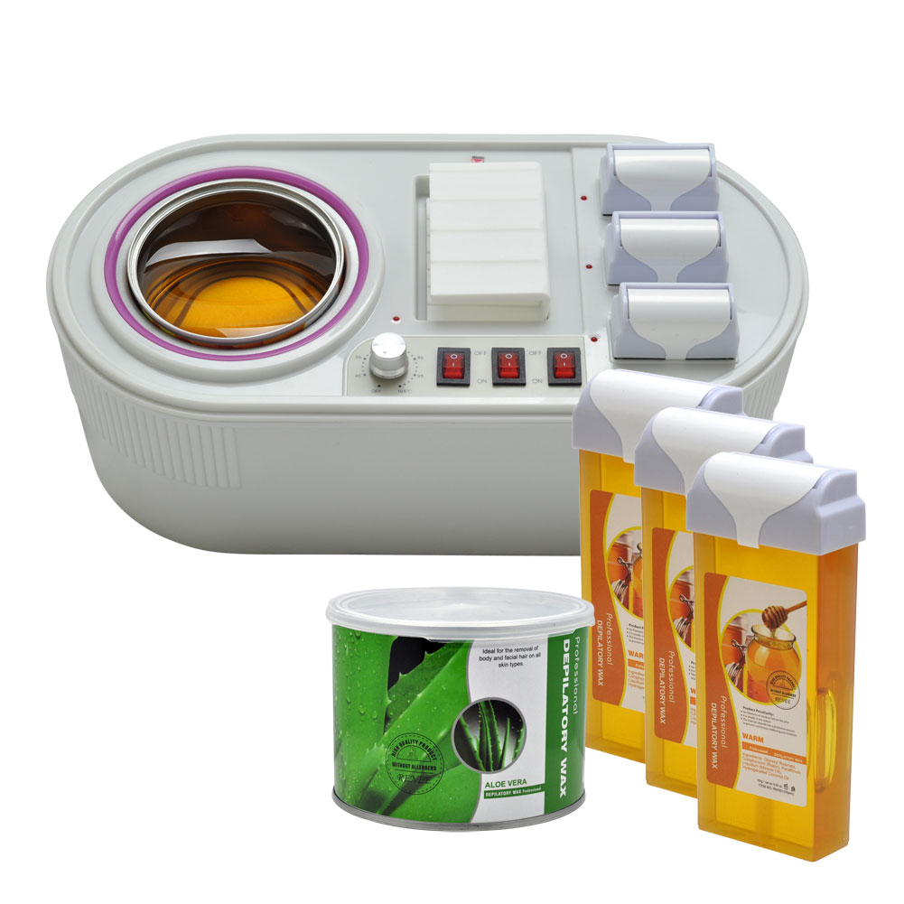 Depilatory Wax Warmer Heater You Choose Waxing Can Roll on Cartridge Aloe Vera eBay
