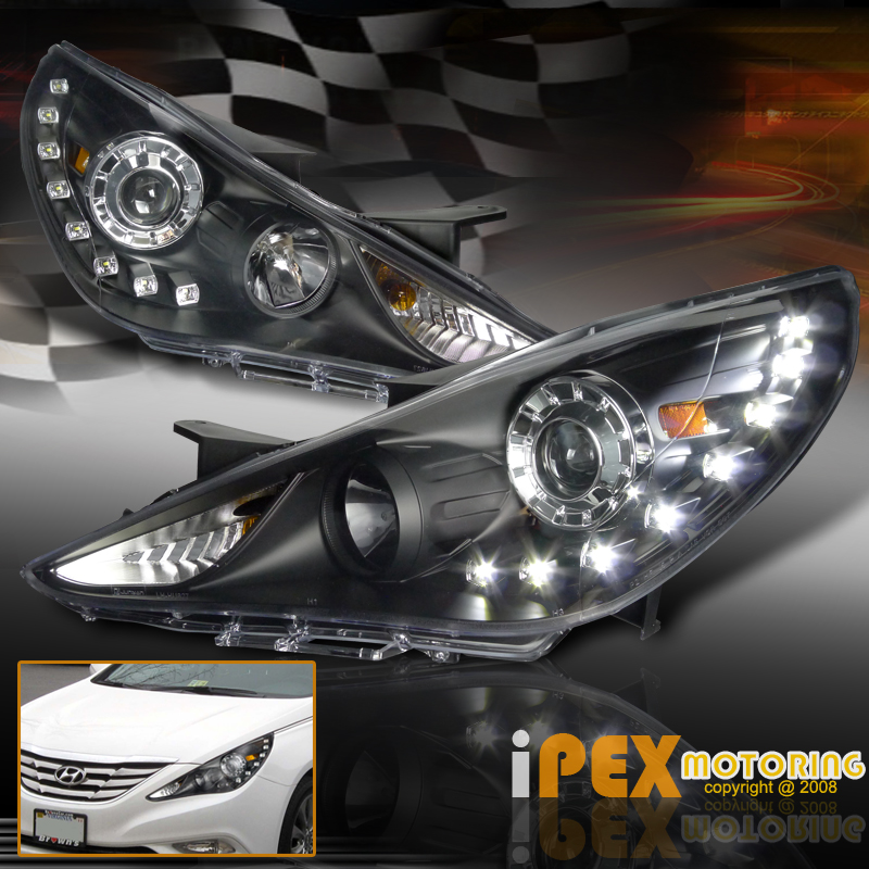 For 2011 2012 2013 Hyundai Sonata Bright LED DRL Bar Projector