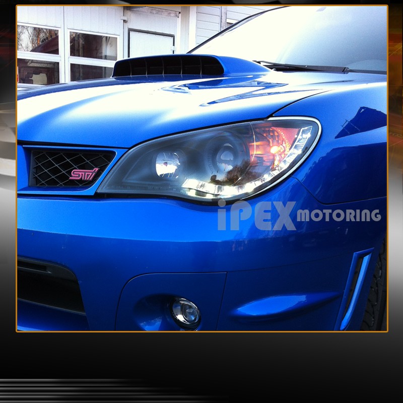 20062007 Subaru Impreza WRX STi Outback LED DRL Bar Projector Black