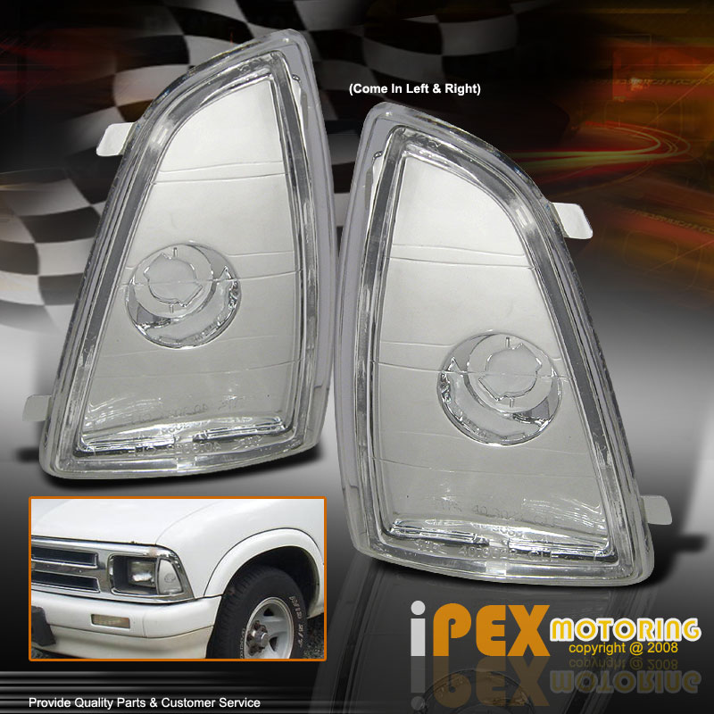 thumbnail image 2 of Front Corner & Bumper Lights For Chevy S10 & Blazer (1982-1994) - Clear Lens, 4-Piece Set With Bulbs, Left & Right Side 2 of 12