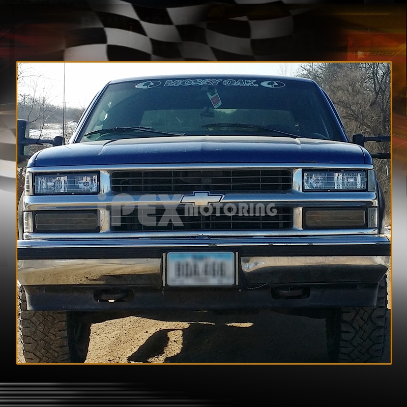 19941998 Chevy CK 1500/2500/3500 Silverado [10PC] Black Headlights