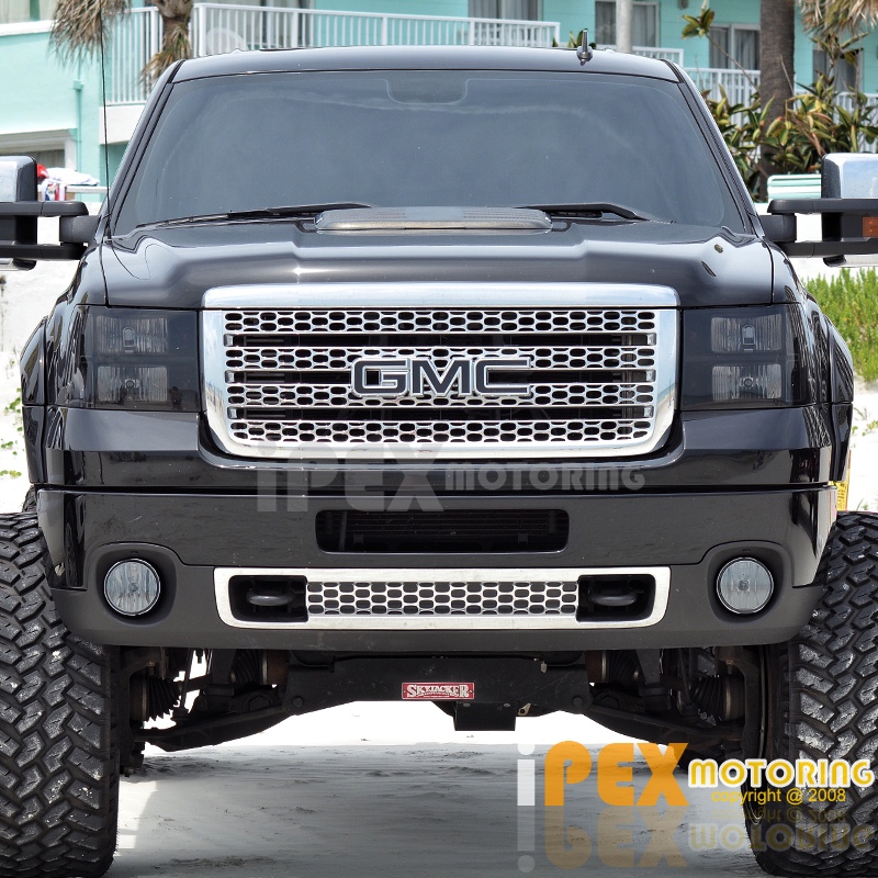 BlackOut 0713 GMC Sierra 1500 2500HD Smoke Headlights + LED Smoked