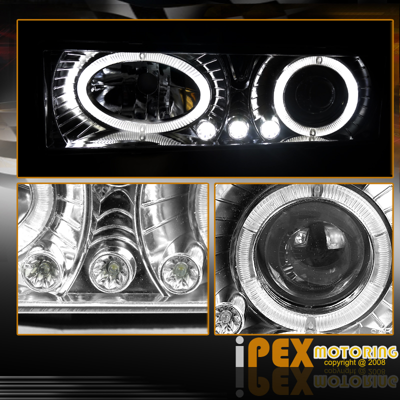 8898 Chevy GMC C1500 C2500 C3500 K1500 K2500 K3500 LED HALO Projector