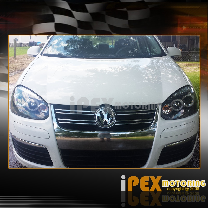 New 2006 2007 2008 VW Jetta MK5 Golf Rabbit Halo Projector LED