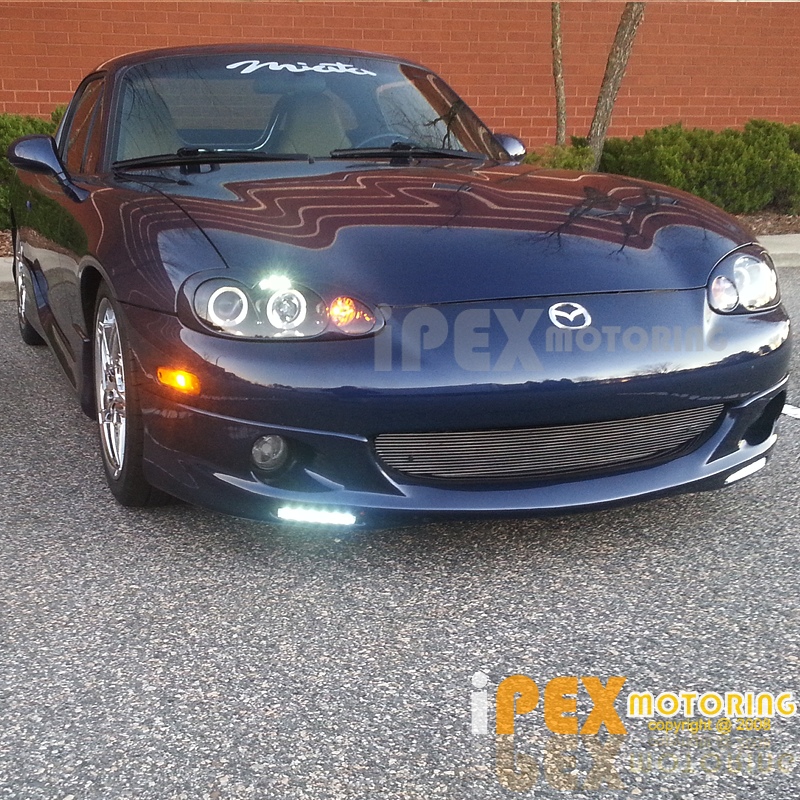 20012005 Mazda MIATA MX5 MX5 Halo Projector [ SmokedBlack ] LED