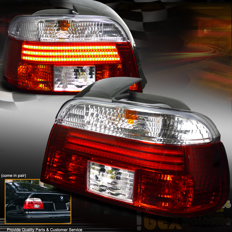 9700 BMW E39 5Series EURO Clear SMD/LED Bulb Strip Rear Brake Tail