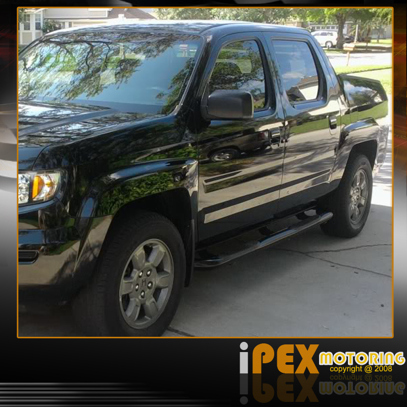 *NEW & BLACK* 20062012 Honda RidgeLine 3" Side Step Nerf Bars Running