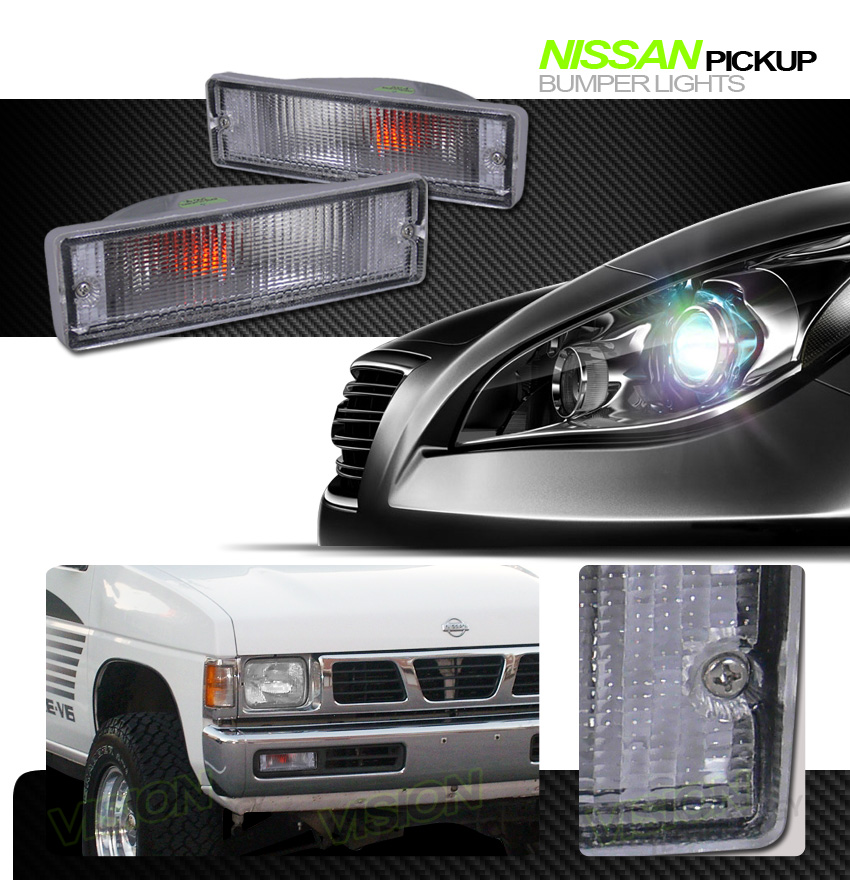 Chrome Crytsal Turn Signal Parking Bumper Lights Fits 8795 Pathfinder