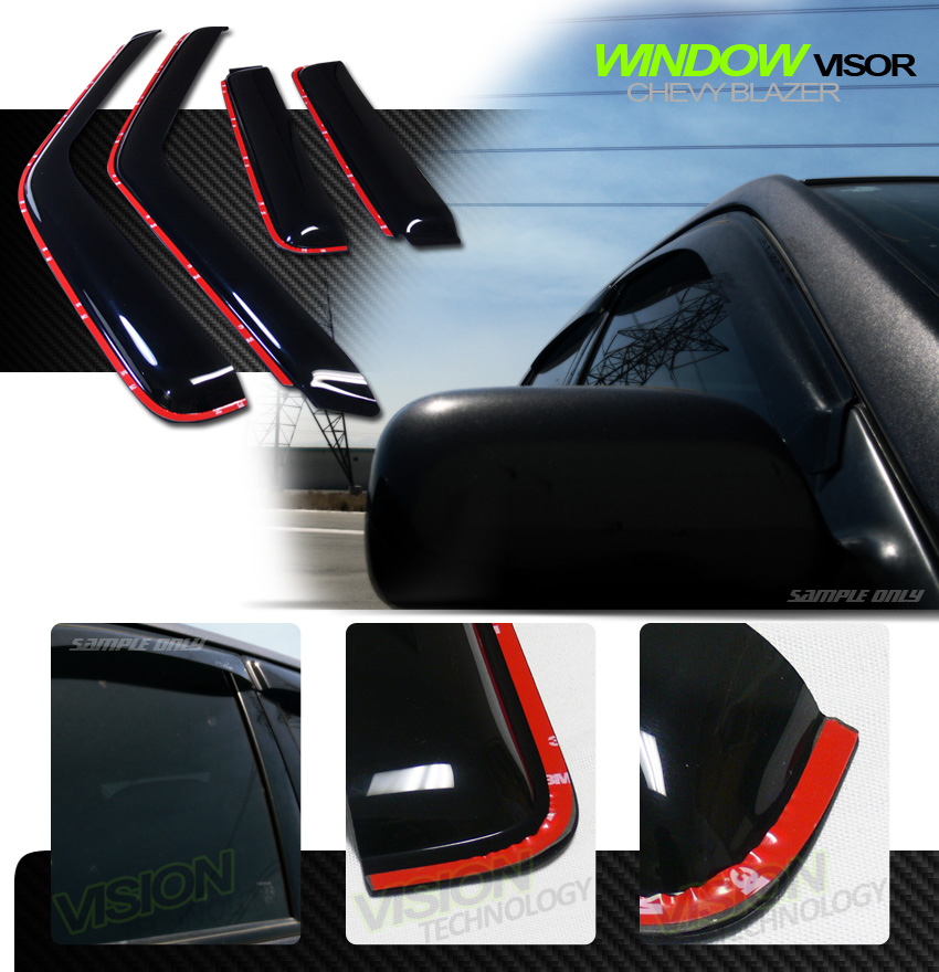 InChannel Vent Shade Window Visors 4PCS 9501/04 Chevy S10 Blazer/Gmc