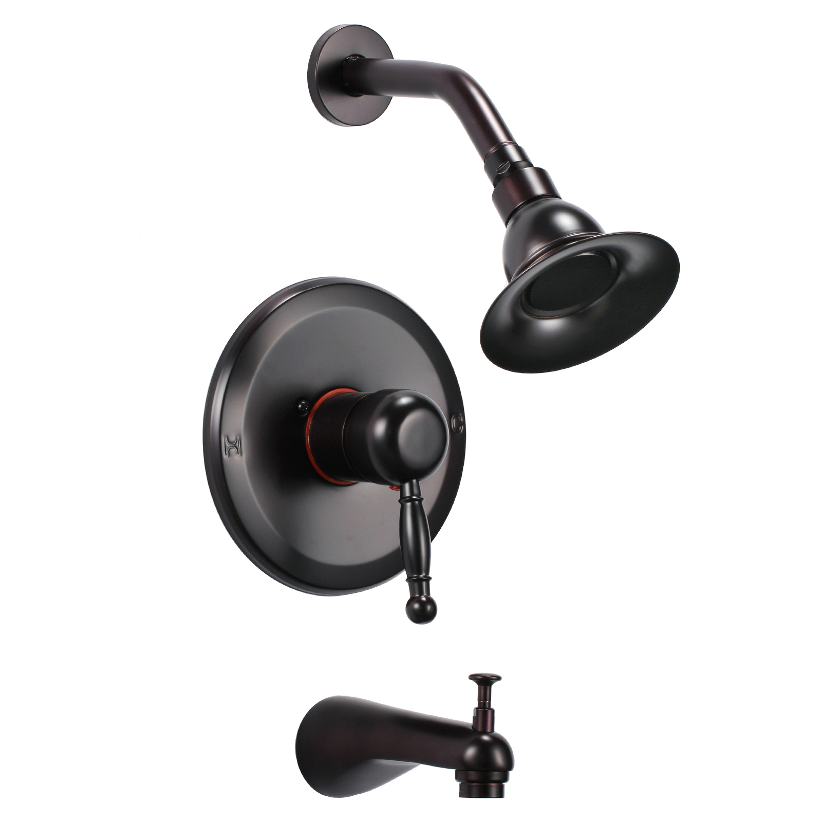 Rainfall Shower Faucet Showerhead Diverter Valve & Tub Spout eBay