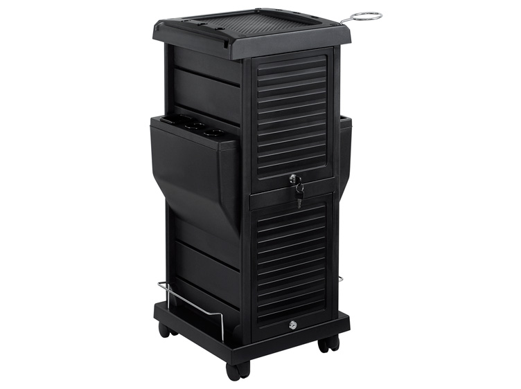 Locking Rollabout Topper Hair Salon Rolling Cart Utility Trolley Spa