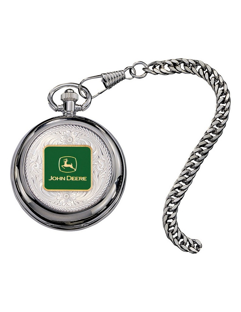 johndeere手表,johndeere montana silversmiths watch men john deere pocket silver green