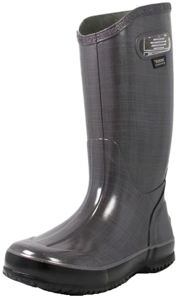 Bogs Muck Boots Womens 12" Rain boots Linen Waterproof Rubber 71434 eBay