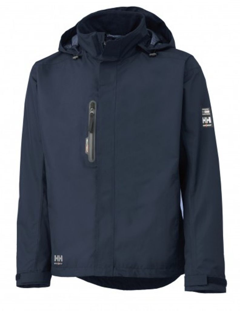 Helly Hansen Work Jacket Mens Haag Adjustable Velcro Polyester 71043 eBay