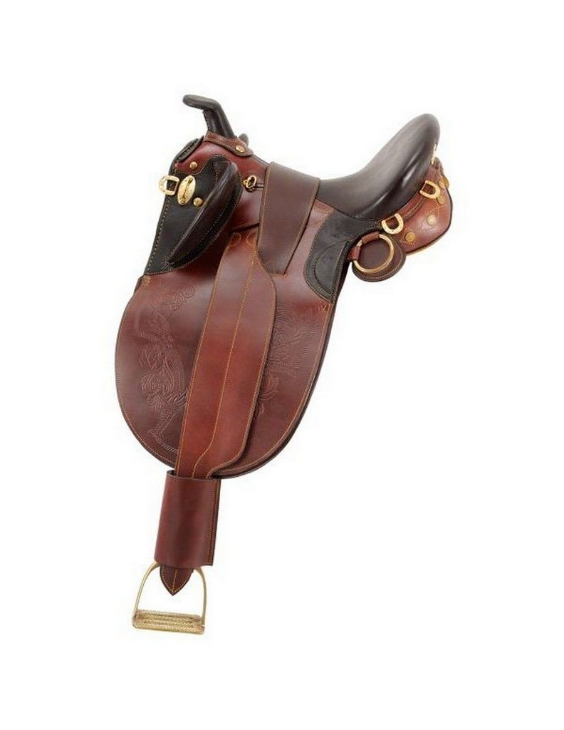 Australian Outrider Saddle Horn Stock Poley Black AS1477
