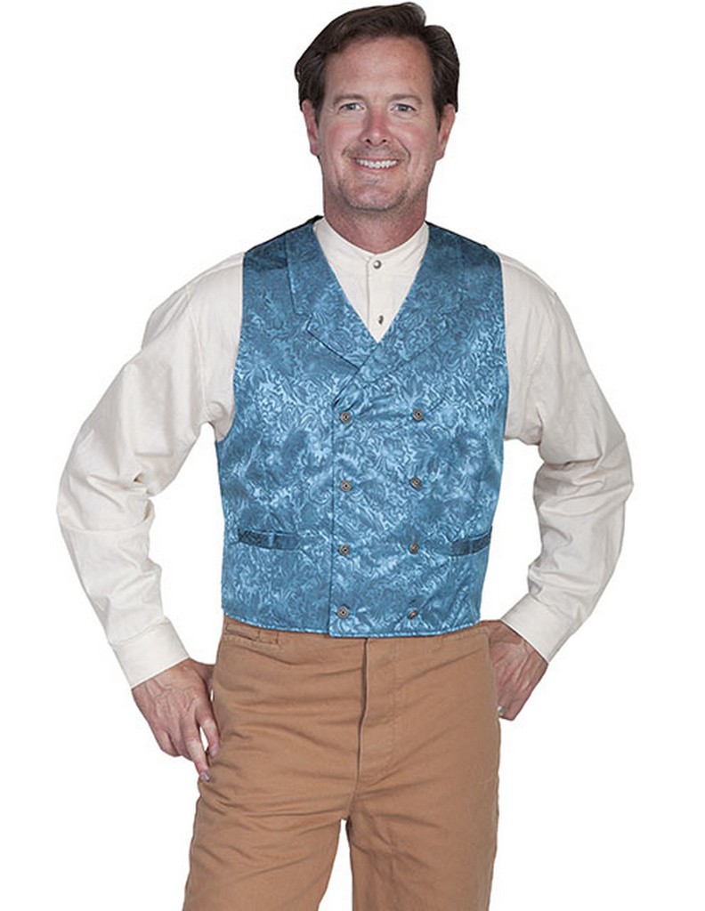 Scully Western Vest Mens Silk Jacquard Formal Dress Button 535344