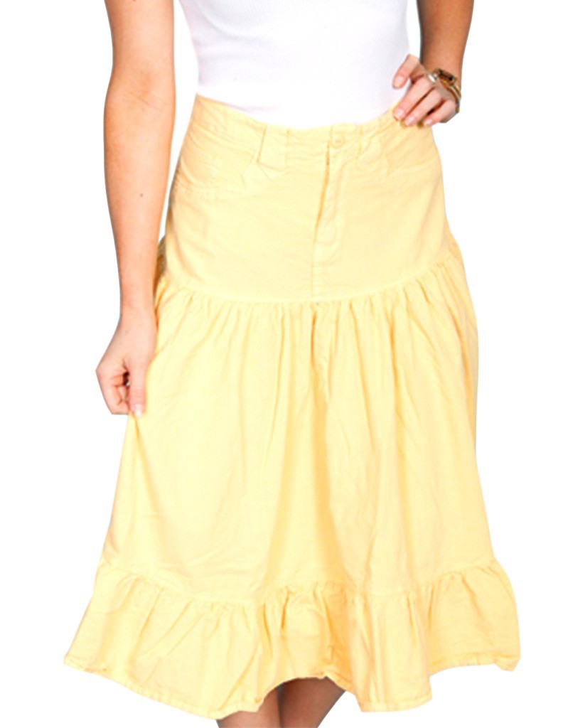 Scully Western Skirt Womens Cotton 5Pocket Jean Style Skirt PSL078 eBay