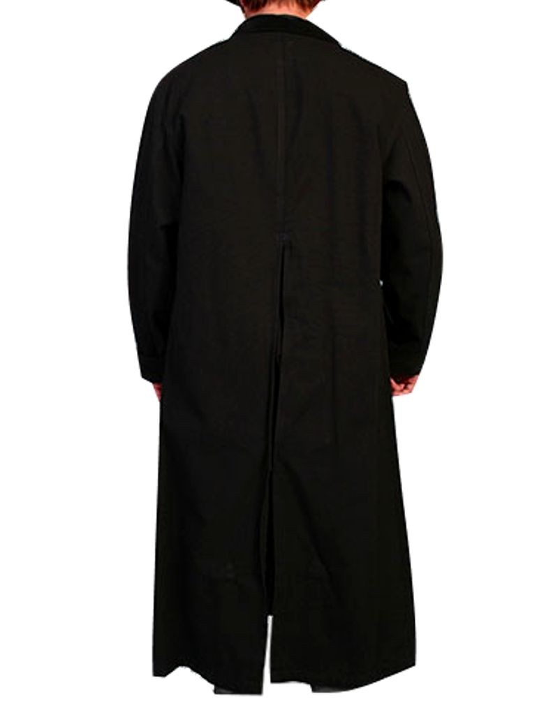 Scully Western Jacket Mens Old West Canvas Duster Button Front RW107 eBay