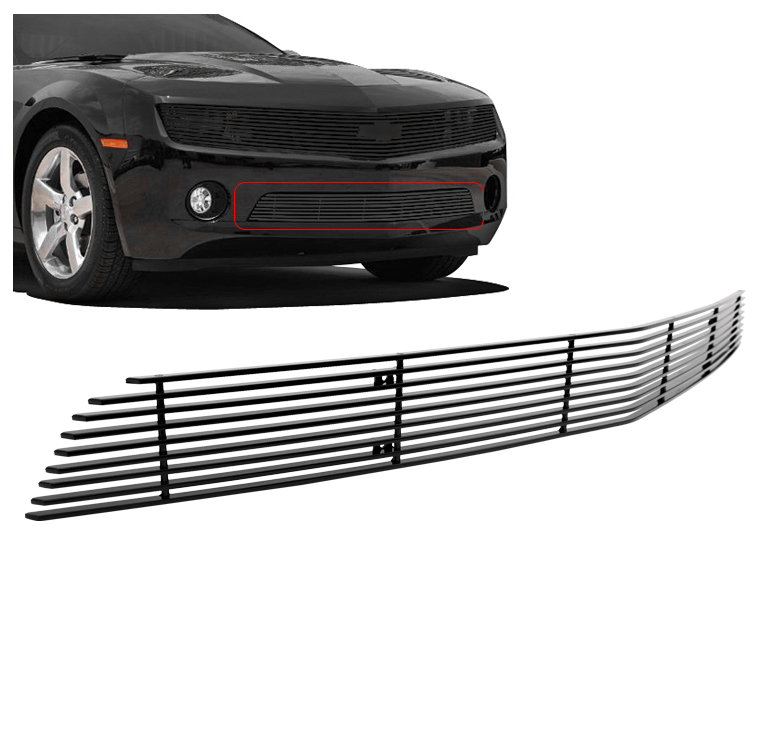 20102012 CAMARO LS LT V6 FRONT BUMPER PHANTOM BLACK BILLET GRILLE