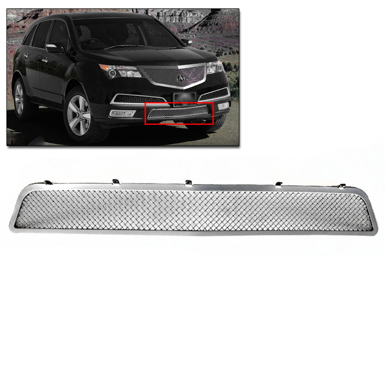 ACURA 2010 2011 2012 2013 MDX FRONT BUMPER STAINLESS STEEL MESH GRILLE