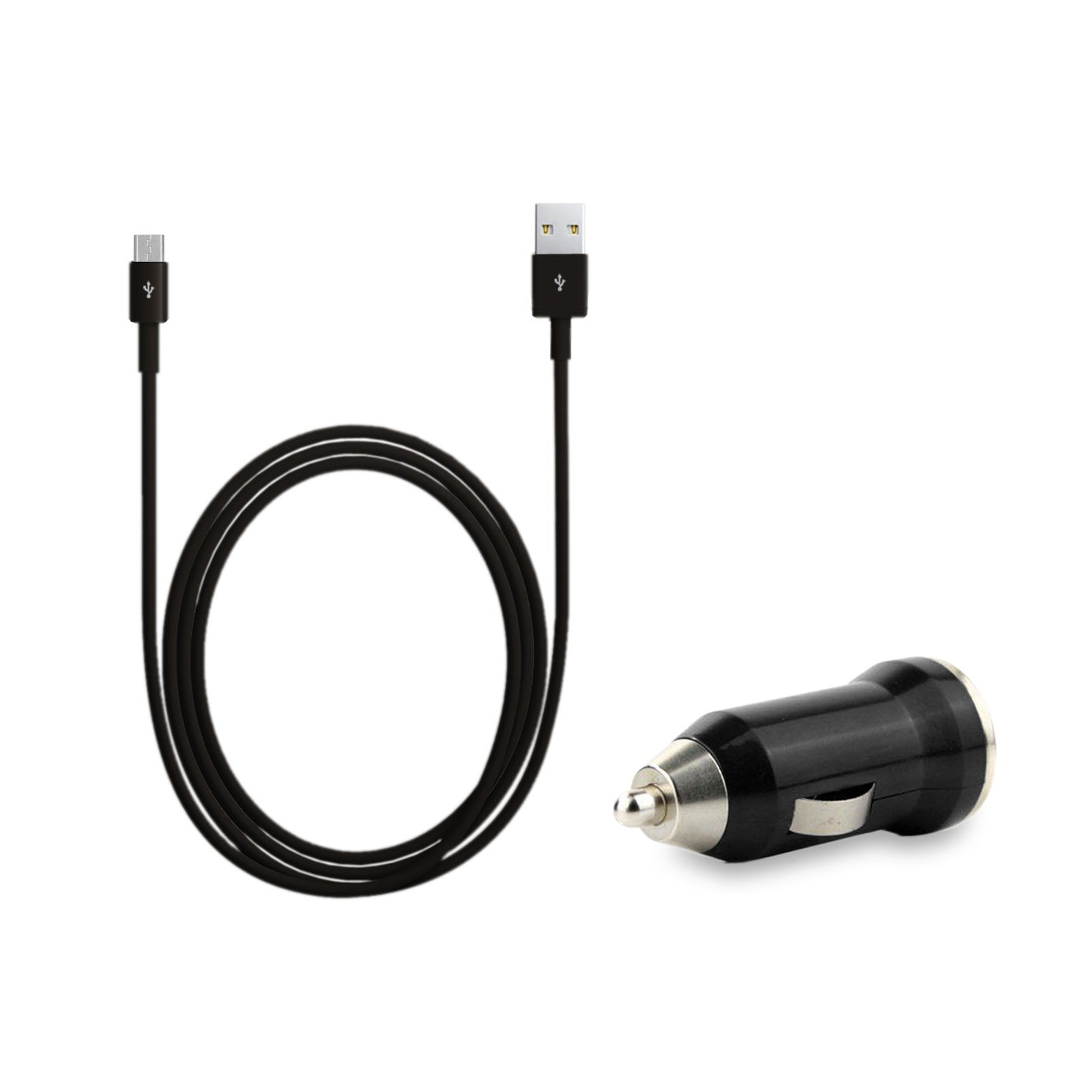 Auto Car Charger + USB Sync Data Cable for Motorola Moto G E & 2nd Gen