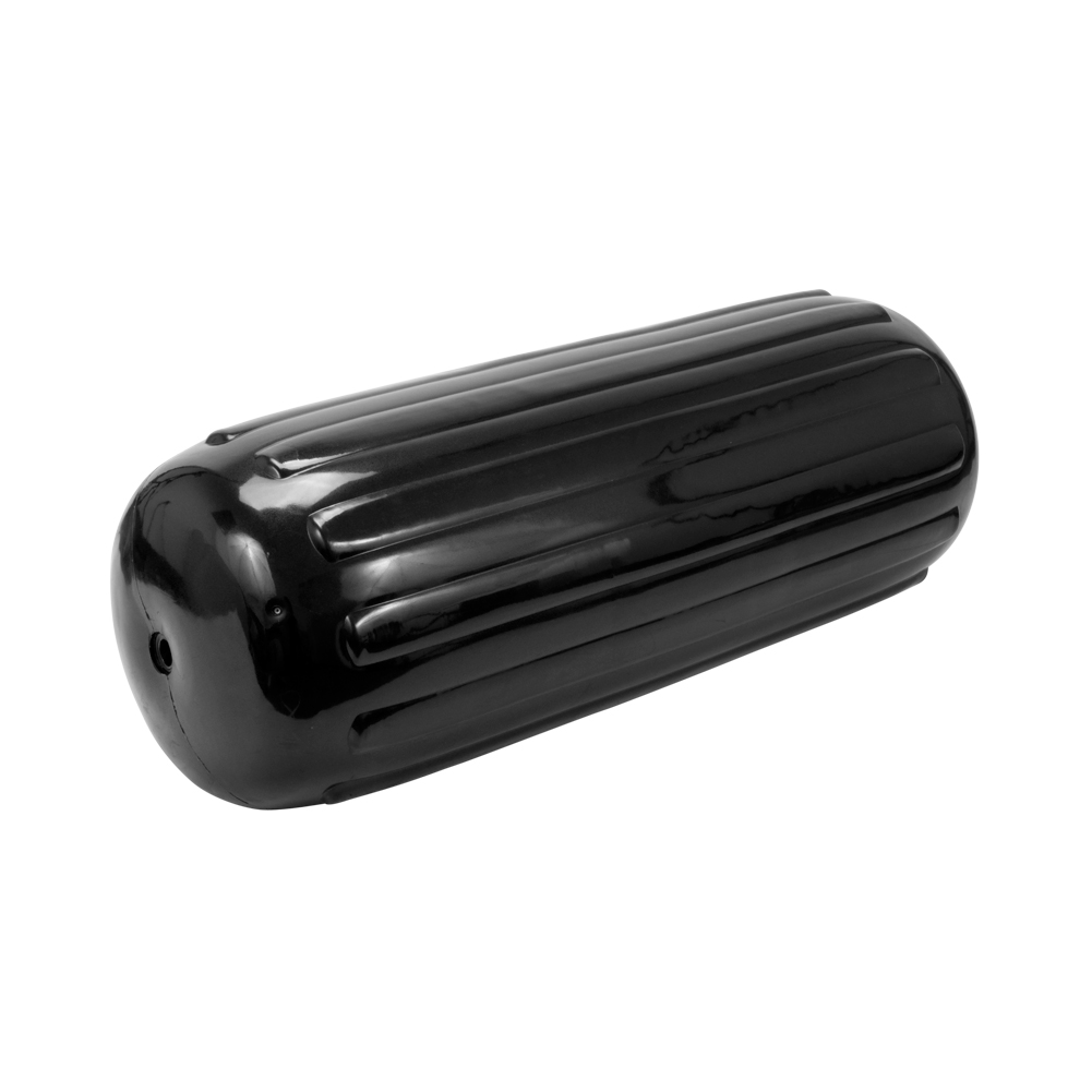 BLACK 4 COUNT Marine Boat Fender 28" x 10" HTM Vinyl Ribbed Dock