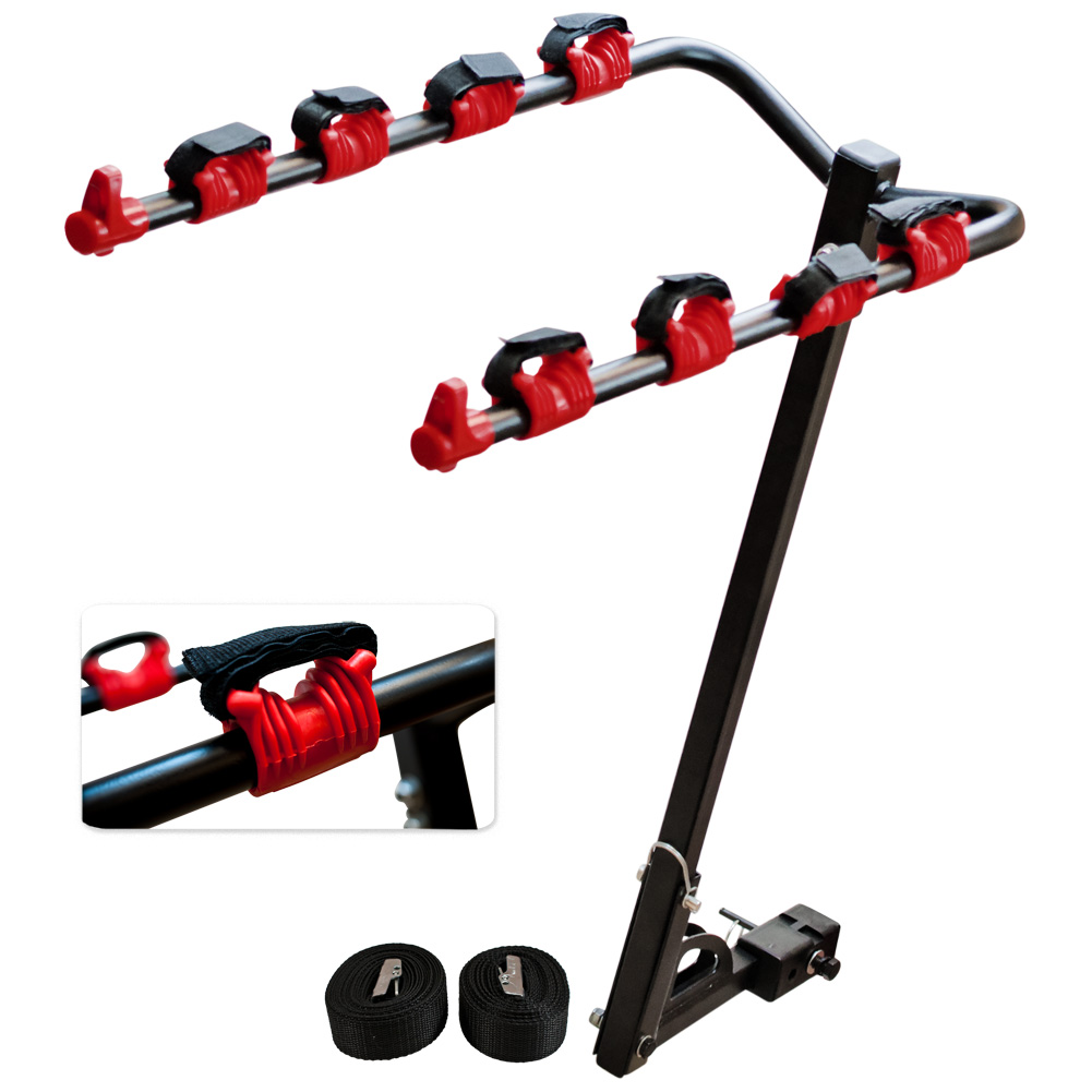 Bike Rack  Swing Down 4 Bicycle Auto Hitch Mount Receiver 