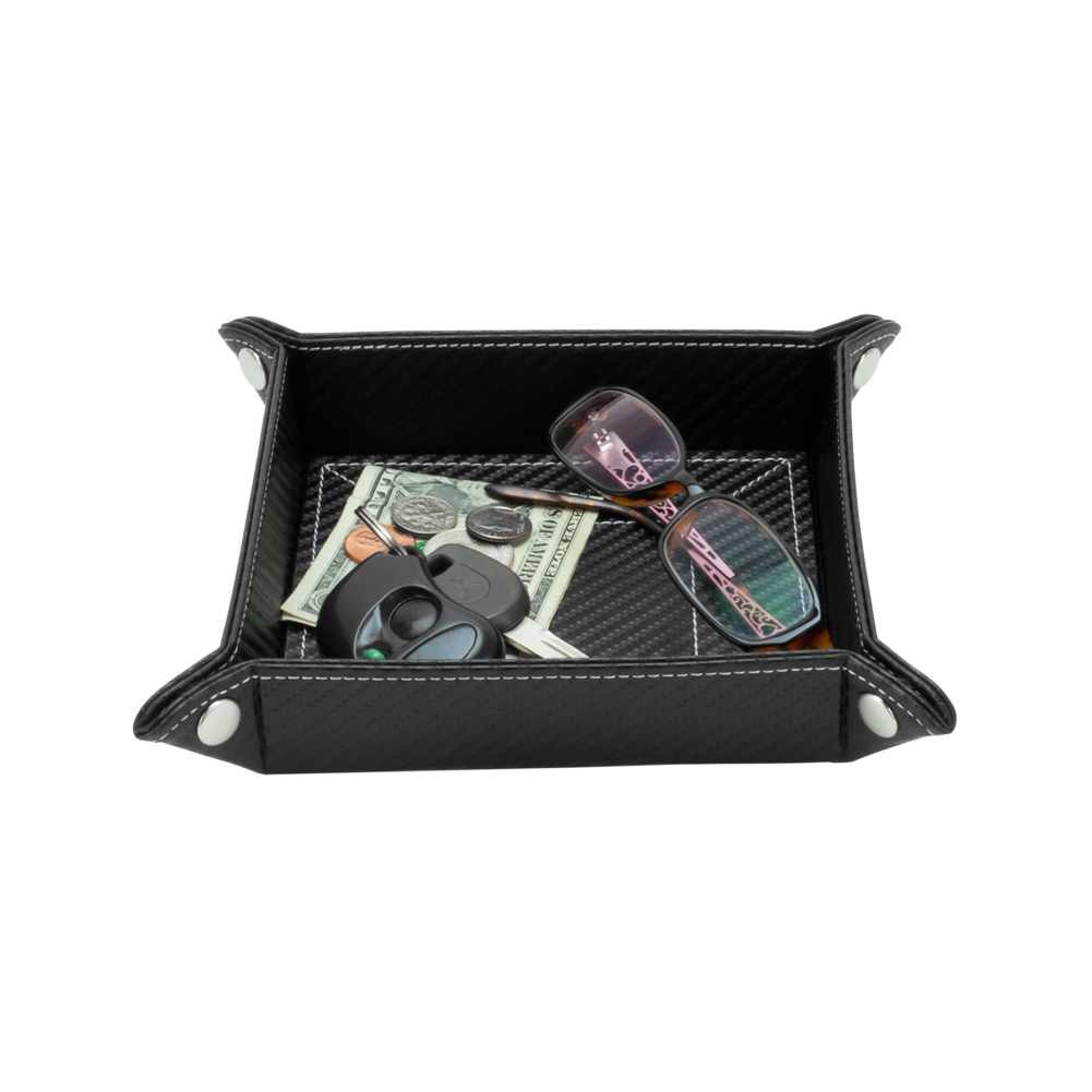 CHOOSE Leather Catchall Valet Tray Organizer Coin Change Key Wallet
