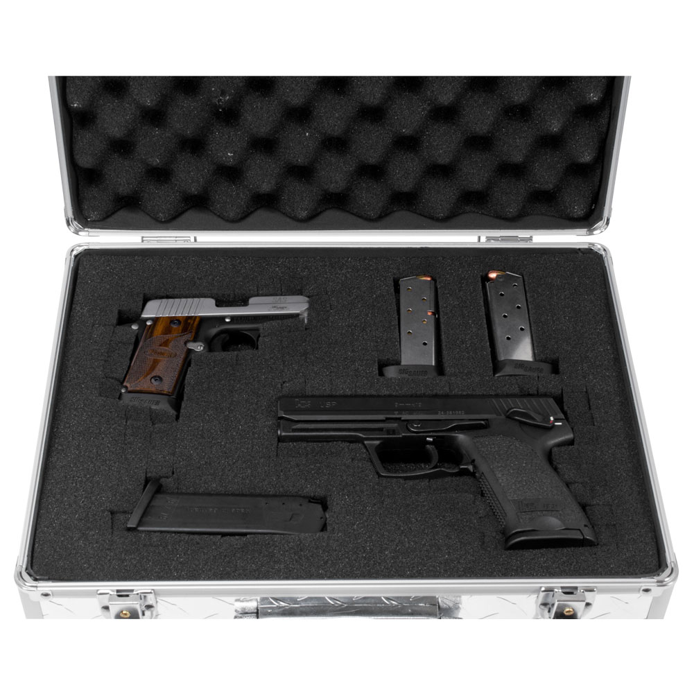 Custom Hand Gun Hard Locking Case Airsoft Pistol Aluminum Security