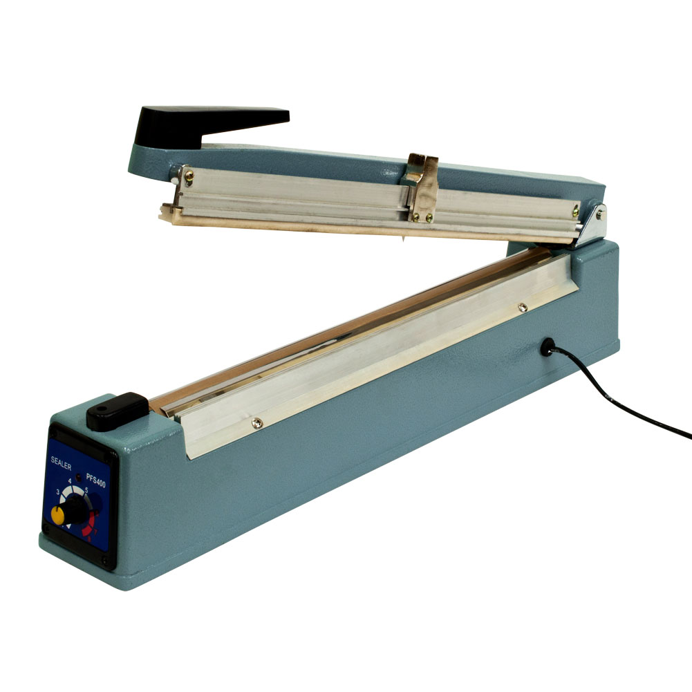 16" Hand Impulse Sealer Heat Seal Machine WITH CUTTER Free element Kit