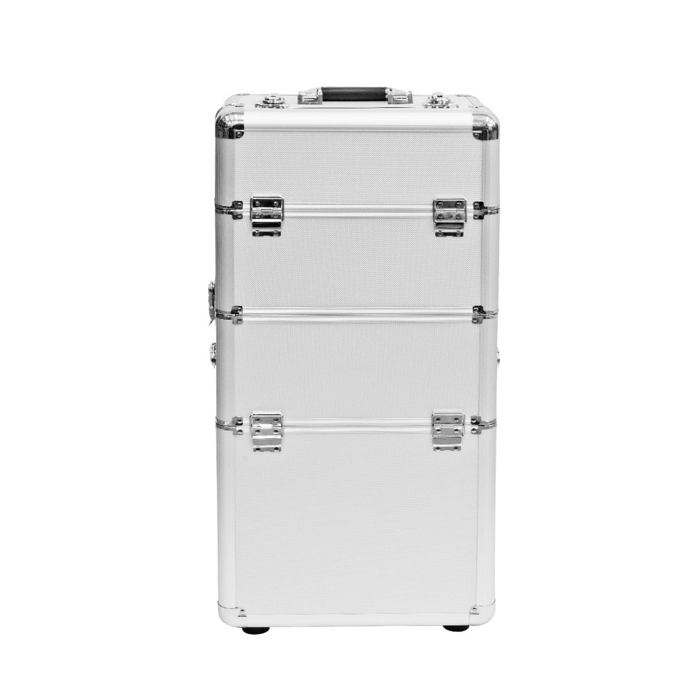 PRO Stackable Rolling Train Lockable Box Case Organizer Storage Trolley
