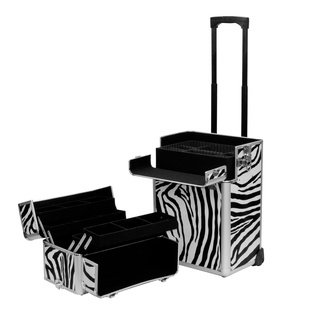 PRO Stackable Rolling Train Lockable Box Case Organizer Storage Trolley