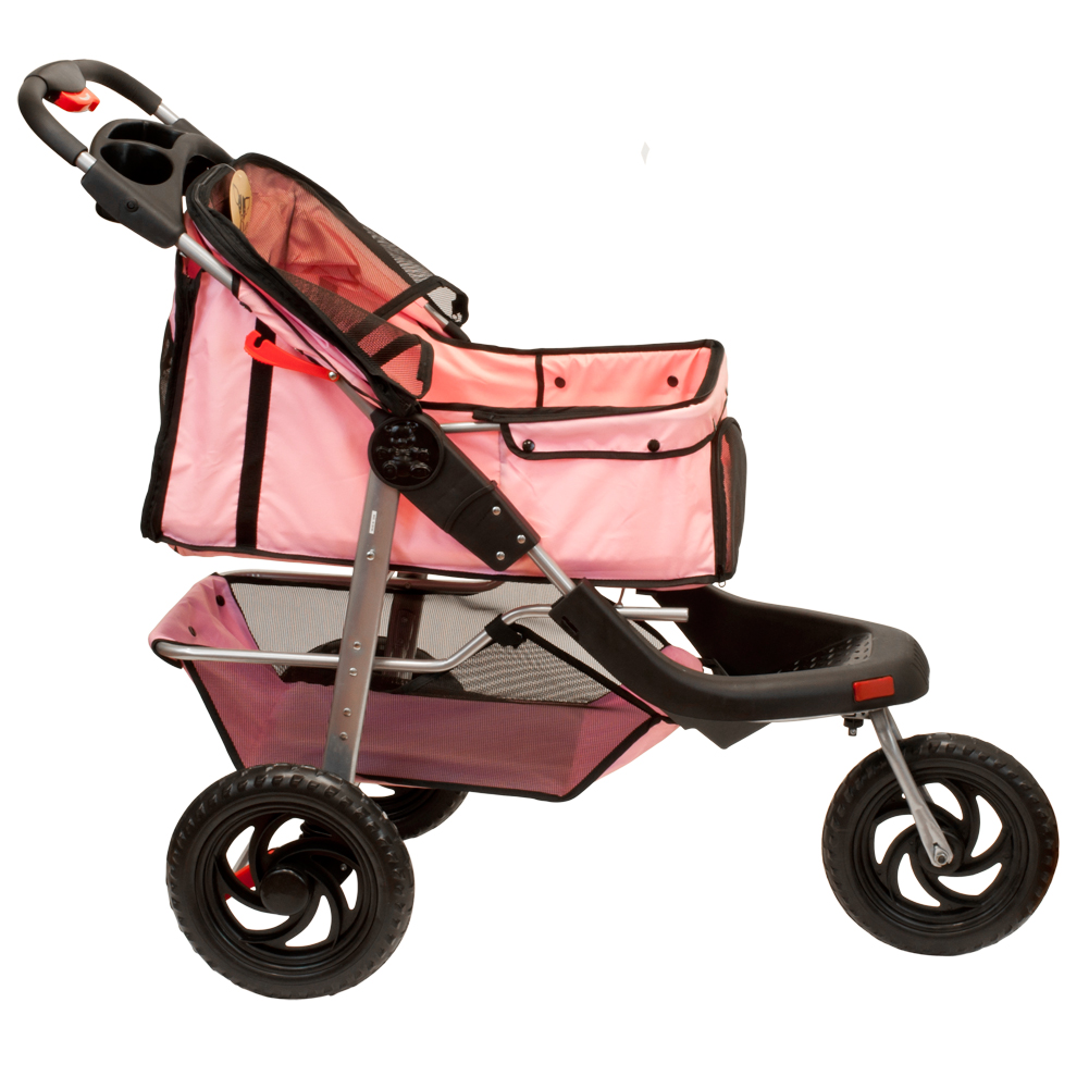 Lucky Lola One Hand Closure Folding 3 Wheel Dog Cat Pet Jogging