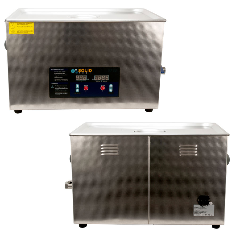 5 Gal Solid Tech Industrial 20L Stainless Steel 400w Ultrasonic Cleaner