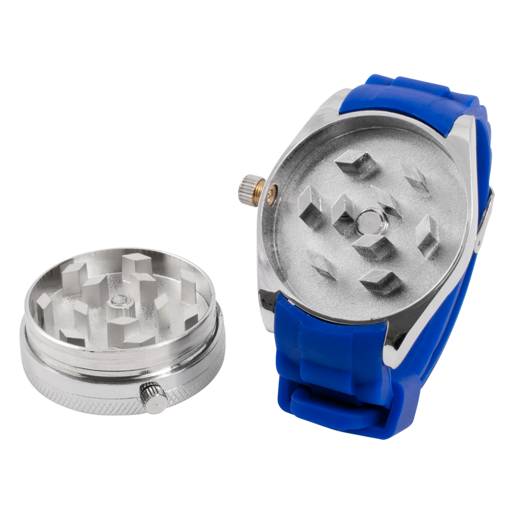Rotating Wheel Wrist Watch Hidden Spice Spiked Grinder Crusher