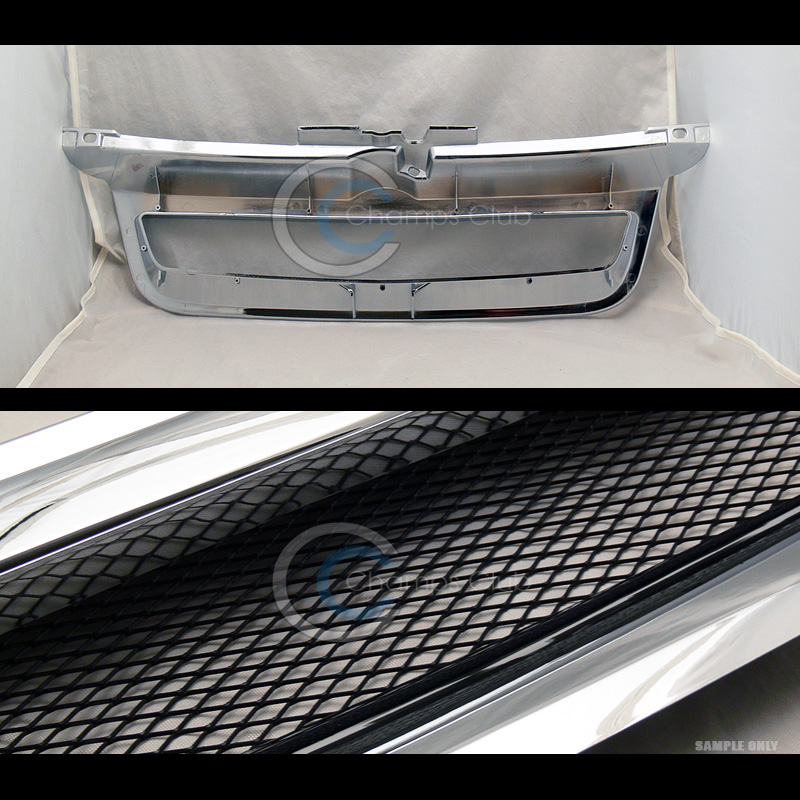 CHROME SPORT ALUMINUM MESH FRONT HOOD BUMPER GRILL GRILLE 9905 VW