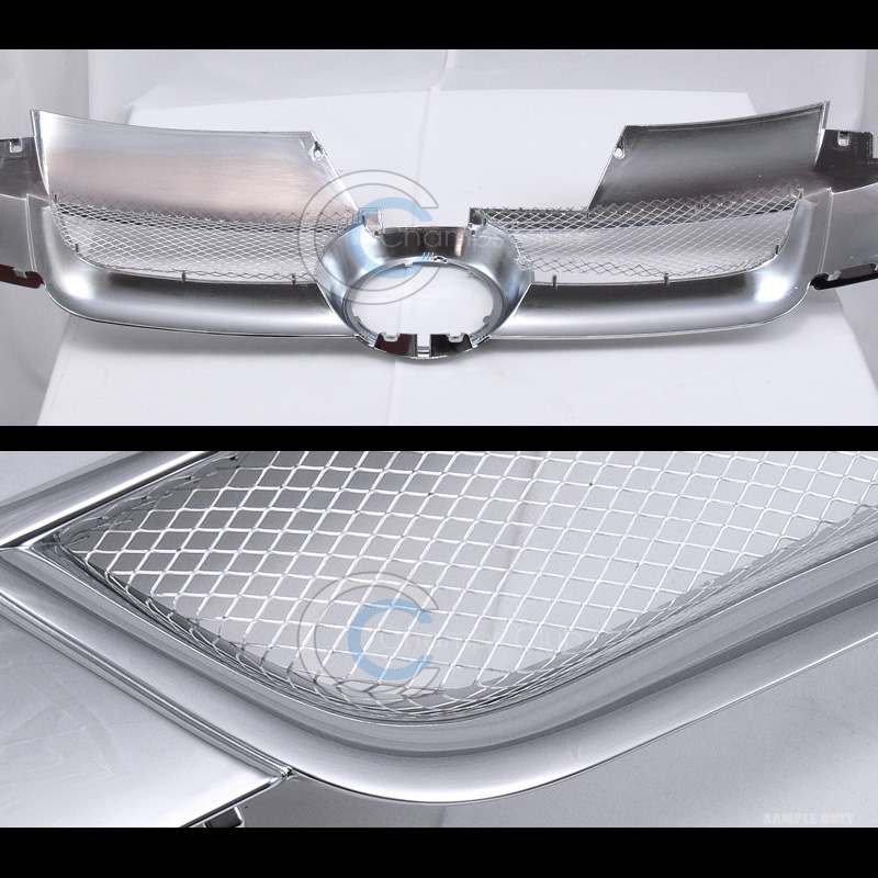 CHROME ALUMINUM MESH FRONT HOOD BUMPER GRILL GRILLE 20062009 VW GOLF