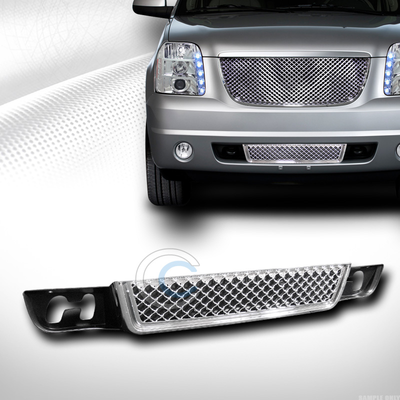 CHROME MESH FRONT LOWER BUMPER GRILL GRILLE COVER ABS 0712 GMC YUKON