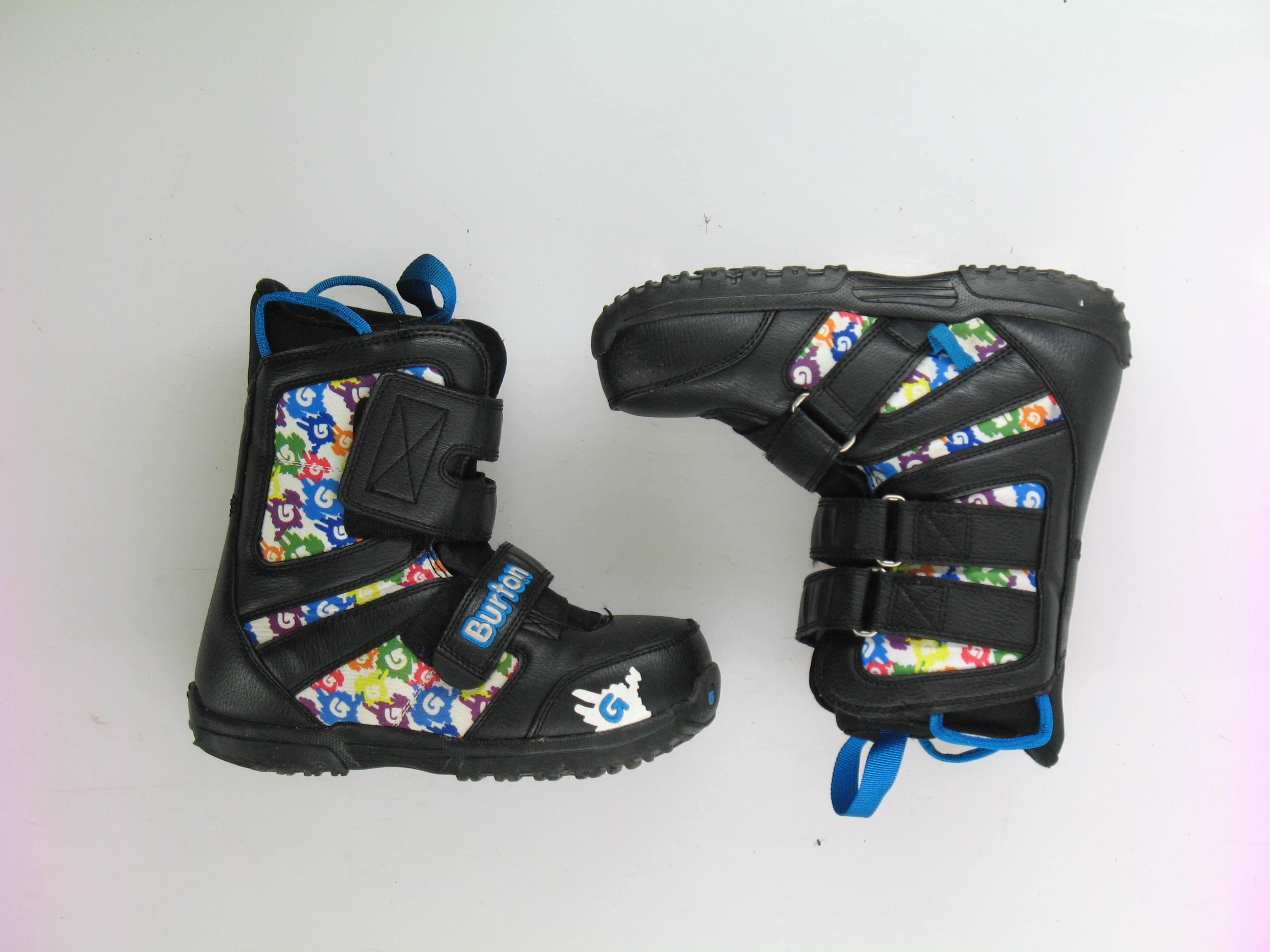 Used-Burton-Grom-Snowboard-Boots-Kid-039-s-Size