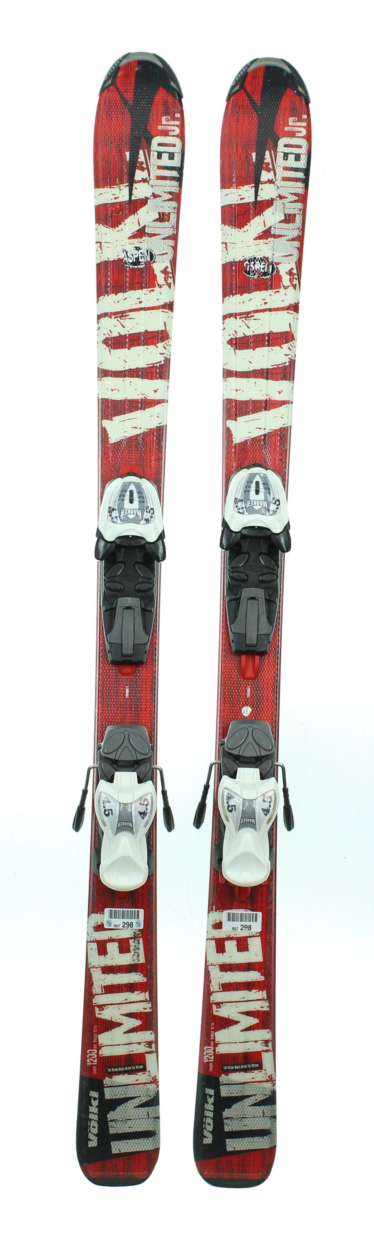 Used Volkl Unlimited Jr. Kids Snow Skis with Marker 4.5 Bindings A eBay