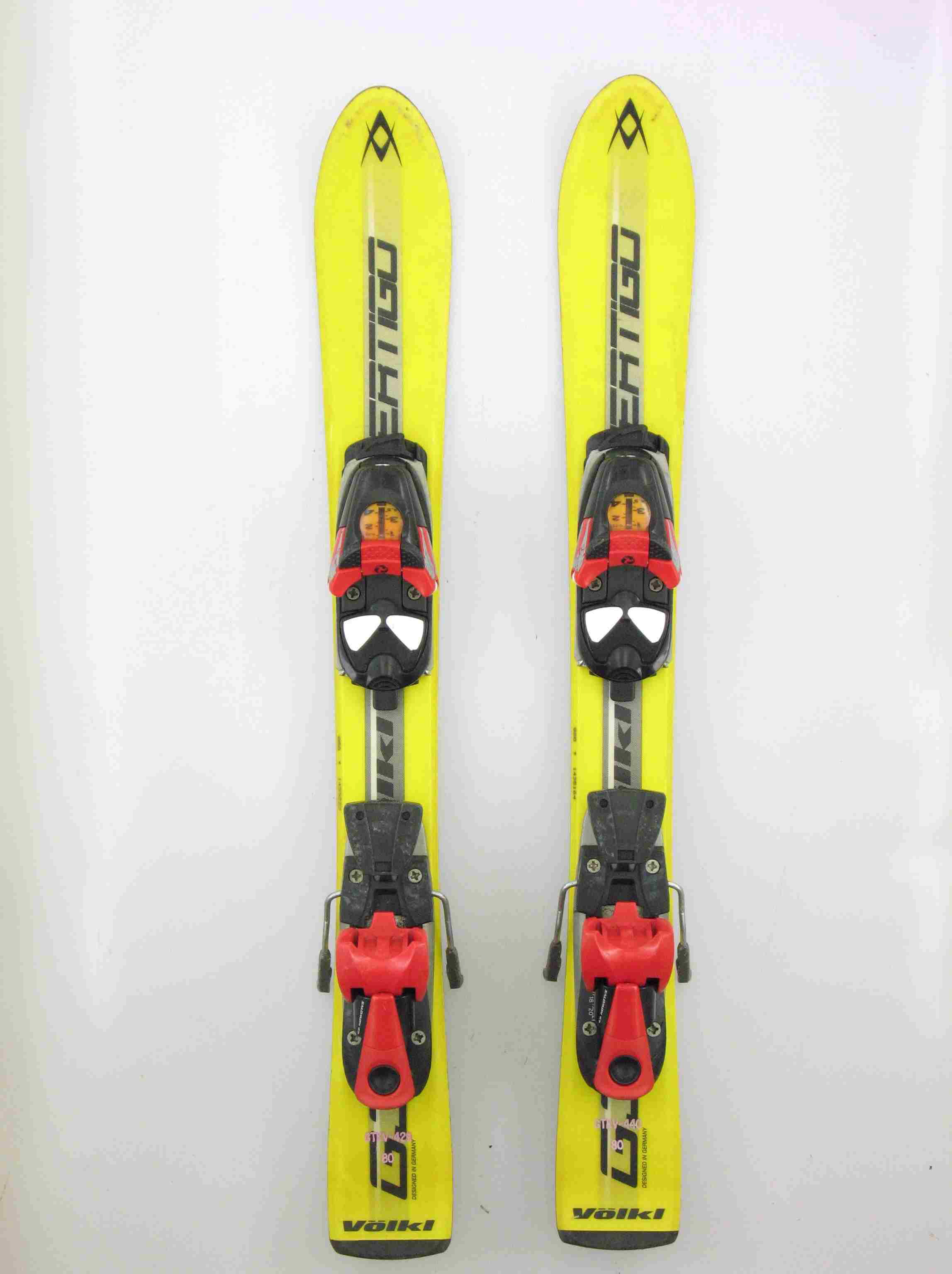 Volkl G3 Vertigo Jr Kids Shape Snow skis with Salomon 305 Binding 80cm