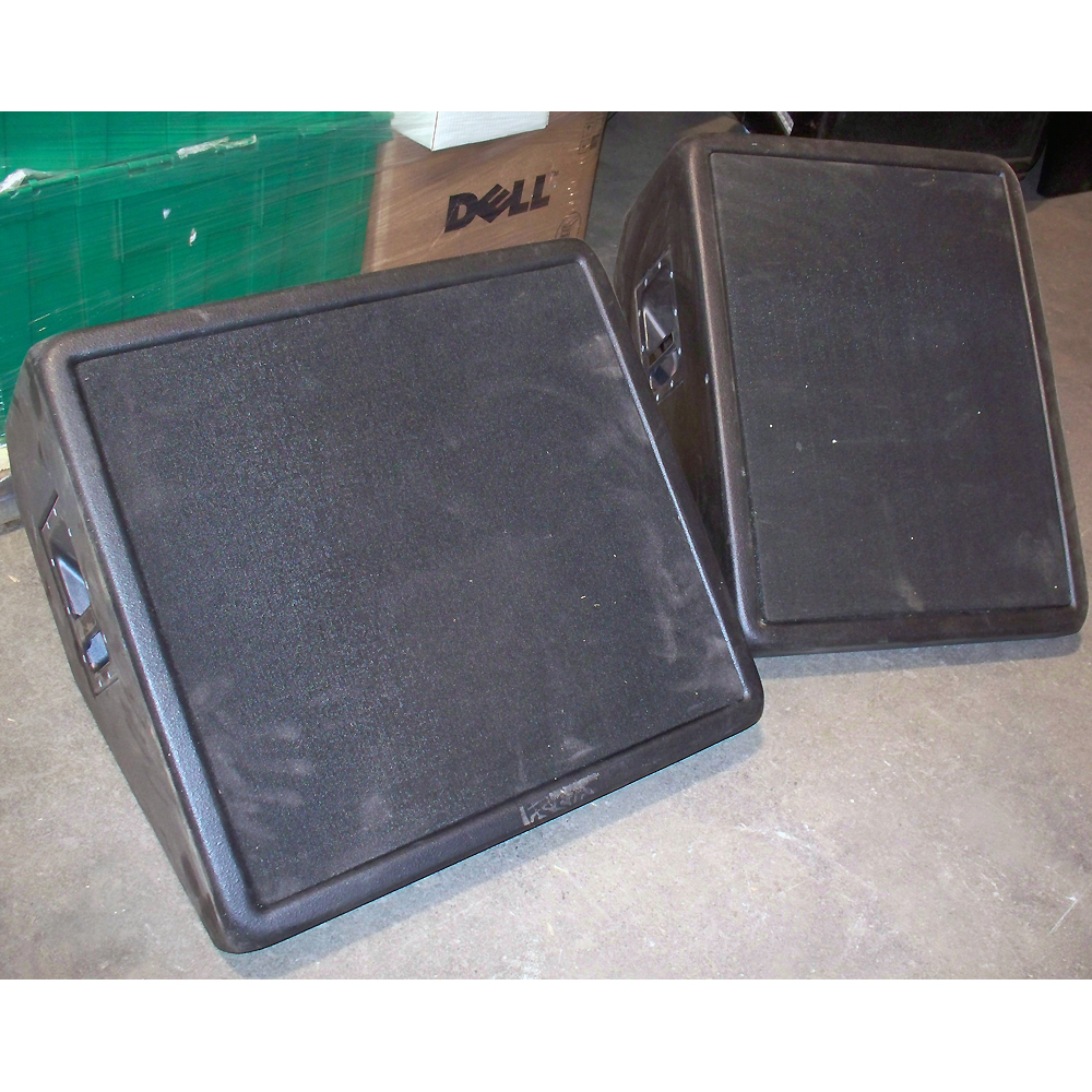 Set of 2 Stage Wedge Concert Speaker Box Monitor Empty