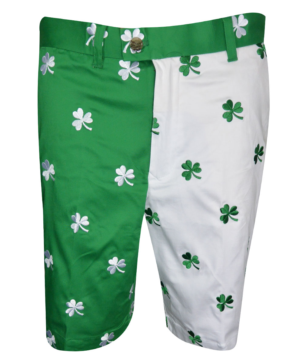 Loudmouth Shamrock II Embroidered Shorts