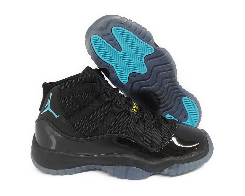 NIKE AIR JORDAN 11 BLACK GAMMA BLUE MAIZE GRADE SCHOOL BIG KIDS SNEAKER SIZE 6.5 | eBay