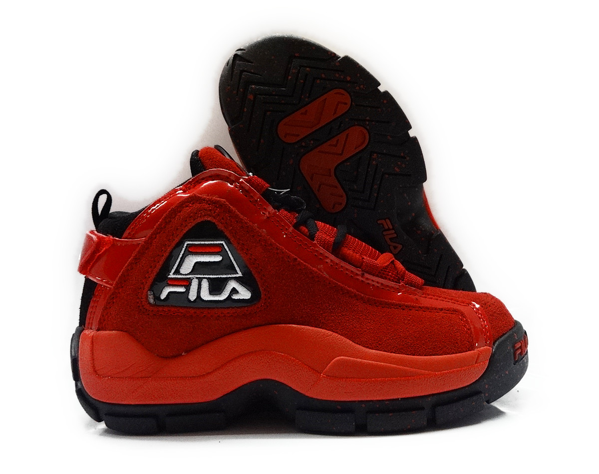 FILA 96 &quot;Grant Hill&quot; RED BLACK GRADE SCHOOL KIDS SNEAKER
