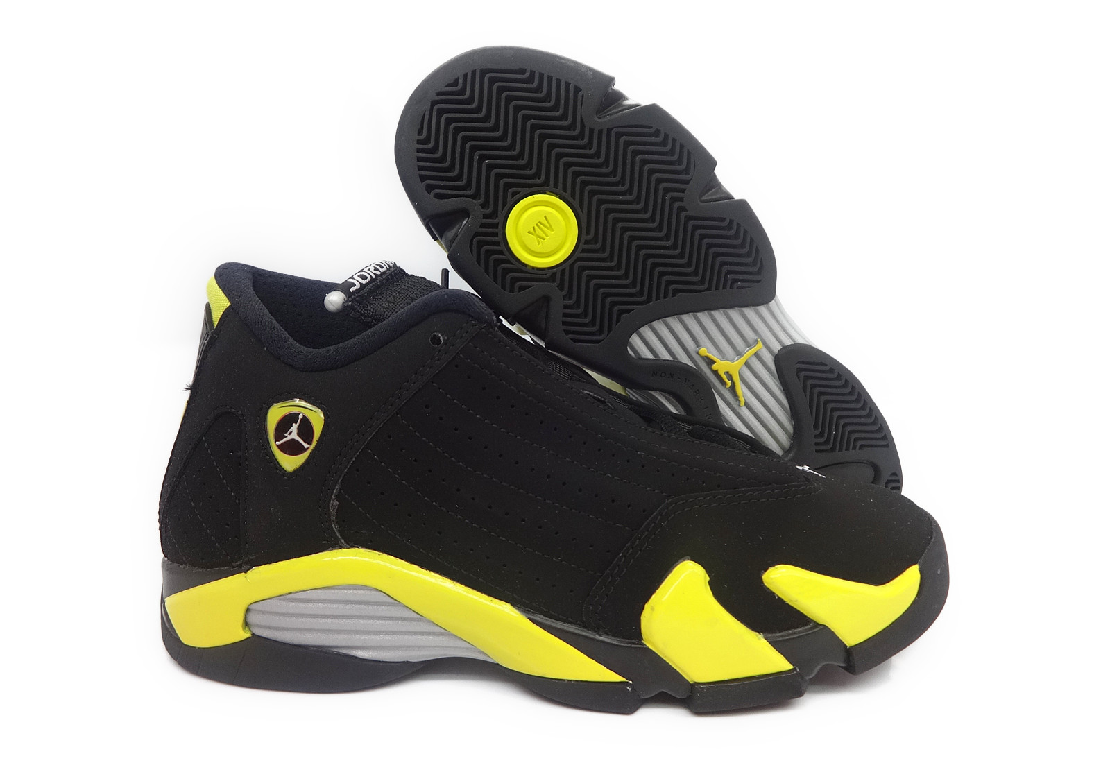 air jordan 14 black and yellow