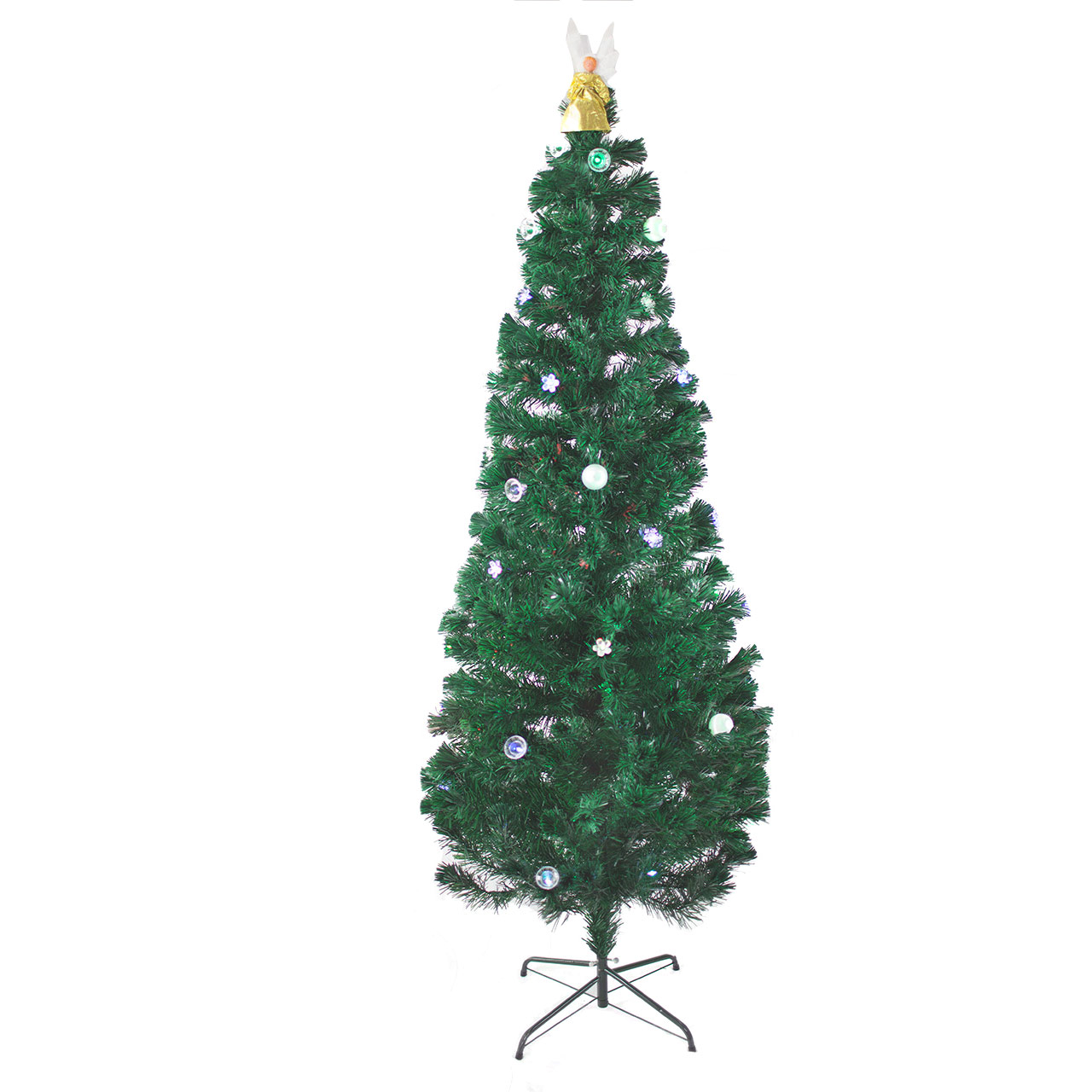 6 5 ft pre lit multi color led fiber optic christmas tree 6 5 ft pre lit multi color led fiber optic christmas tree