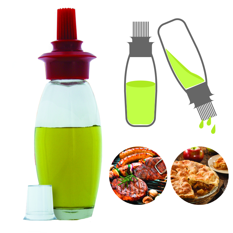 Oil Dispenser Bottle With Silicone Brush BPA Free eBay