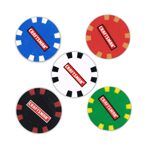 Craftsman poker chip set